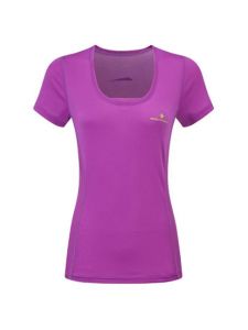 RonHill Ladies Stride Zeal Short Sleeve Tee Thistle/Citrus
